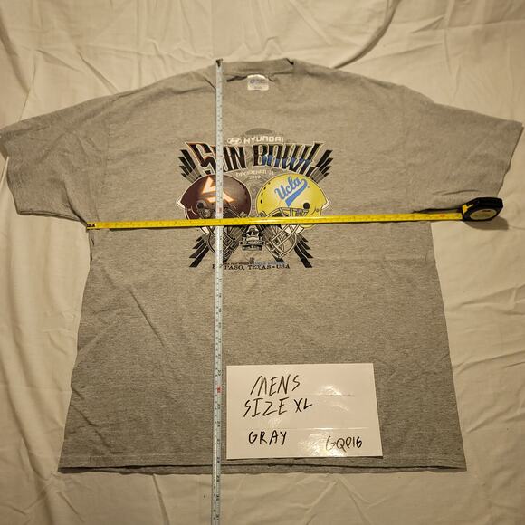 Hyundai Sun Bowl 2013 VT vs UCLA C Port & Company Football T Shirt Mens Size XL - Picture 6 of 9